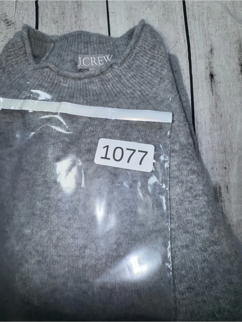 J. Crew Gray Mock Neck Pullover Sweater Womens Size 2X Knit Raglan Sleeve Cozy